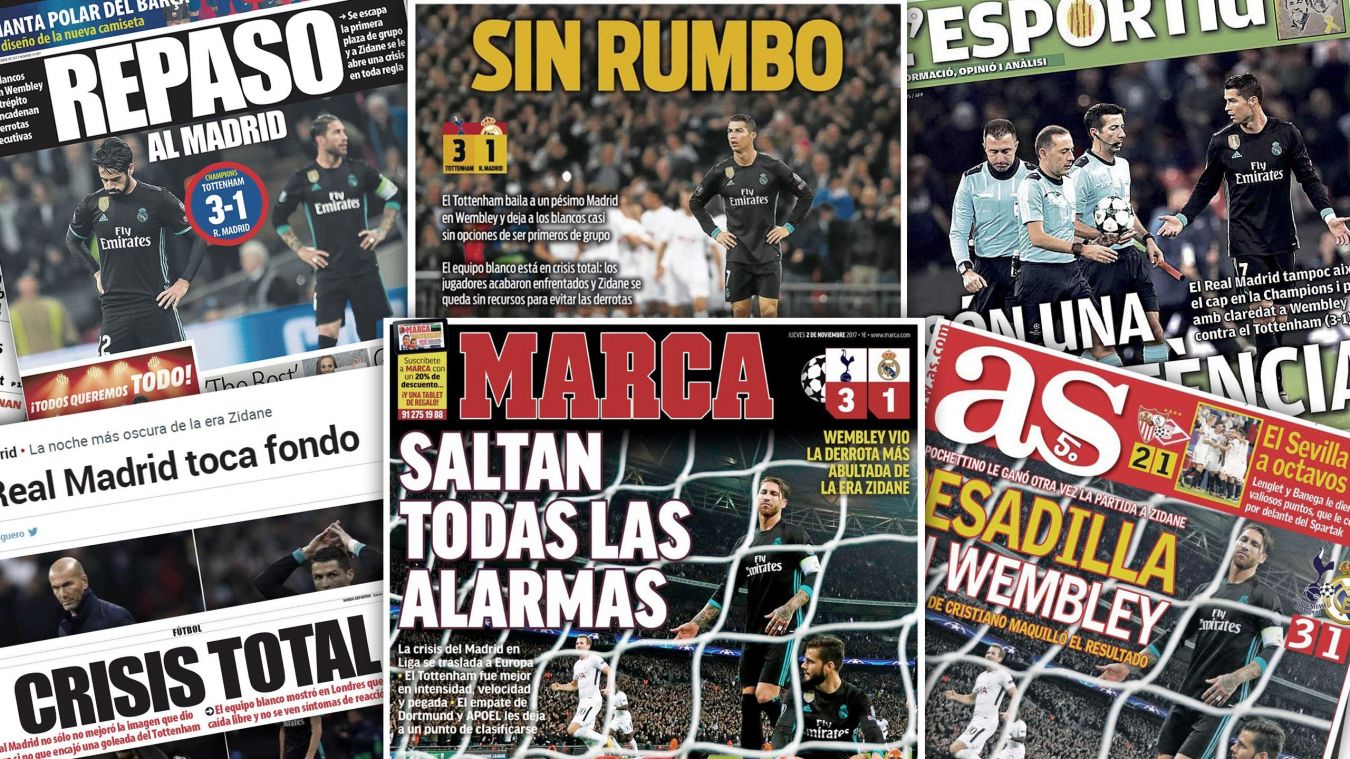 Il n&rsquo;y a aucun doute pour la presse espagnole : le Real Madrid « est en crise »