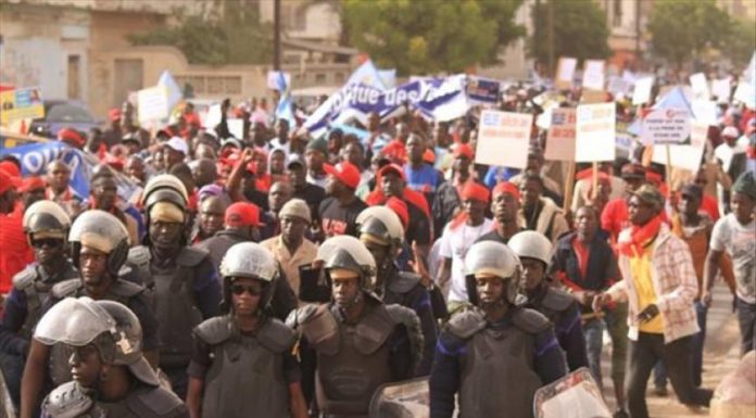 Diourbel : marche nationale des syndicats enseignants