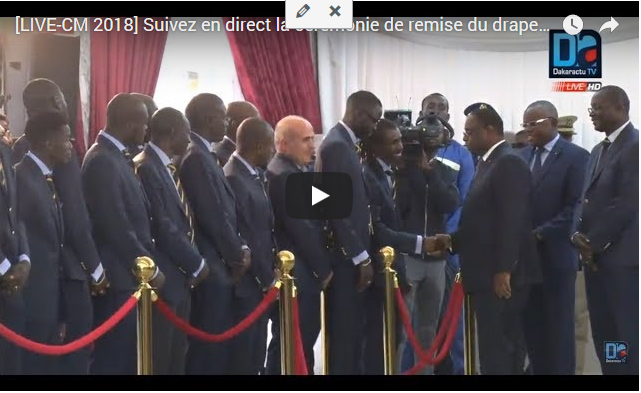 Suivez la cérémonie de remise du drapeau aux Lions pour la coupe du monde