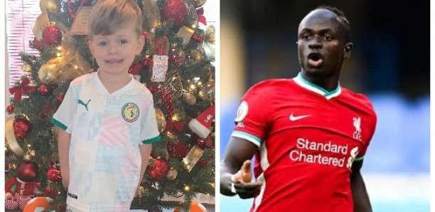 Football , premier league : L&rsquo;international sénégalais Sadio Mané ému par un petit anglais fan de lui