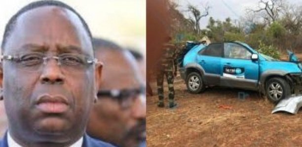Macky sur les lieux de l&rsquo;accident des journalistes de Léral