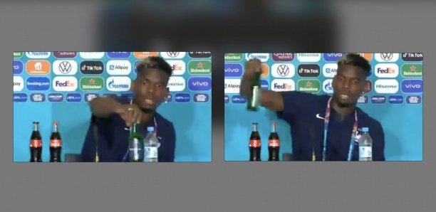 Match France- Allemagne: Pogba se désaltère par une bière avant sa conférence