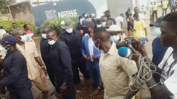 Inondation à Touba : le ministre de l&rsquo;intérieur Antoine Felix Diome a effectué une visite de terrain à Touba