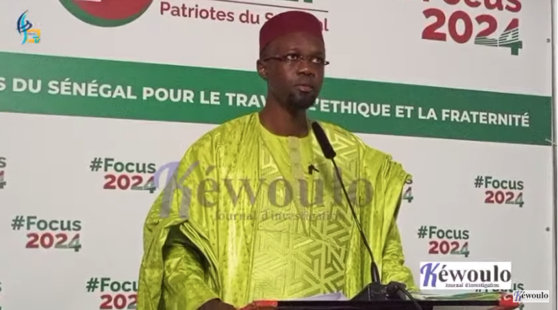 Urgent: Suivez en direct le point de presse de Ousmane Sonko président de PASTEF…..