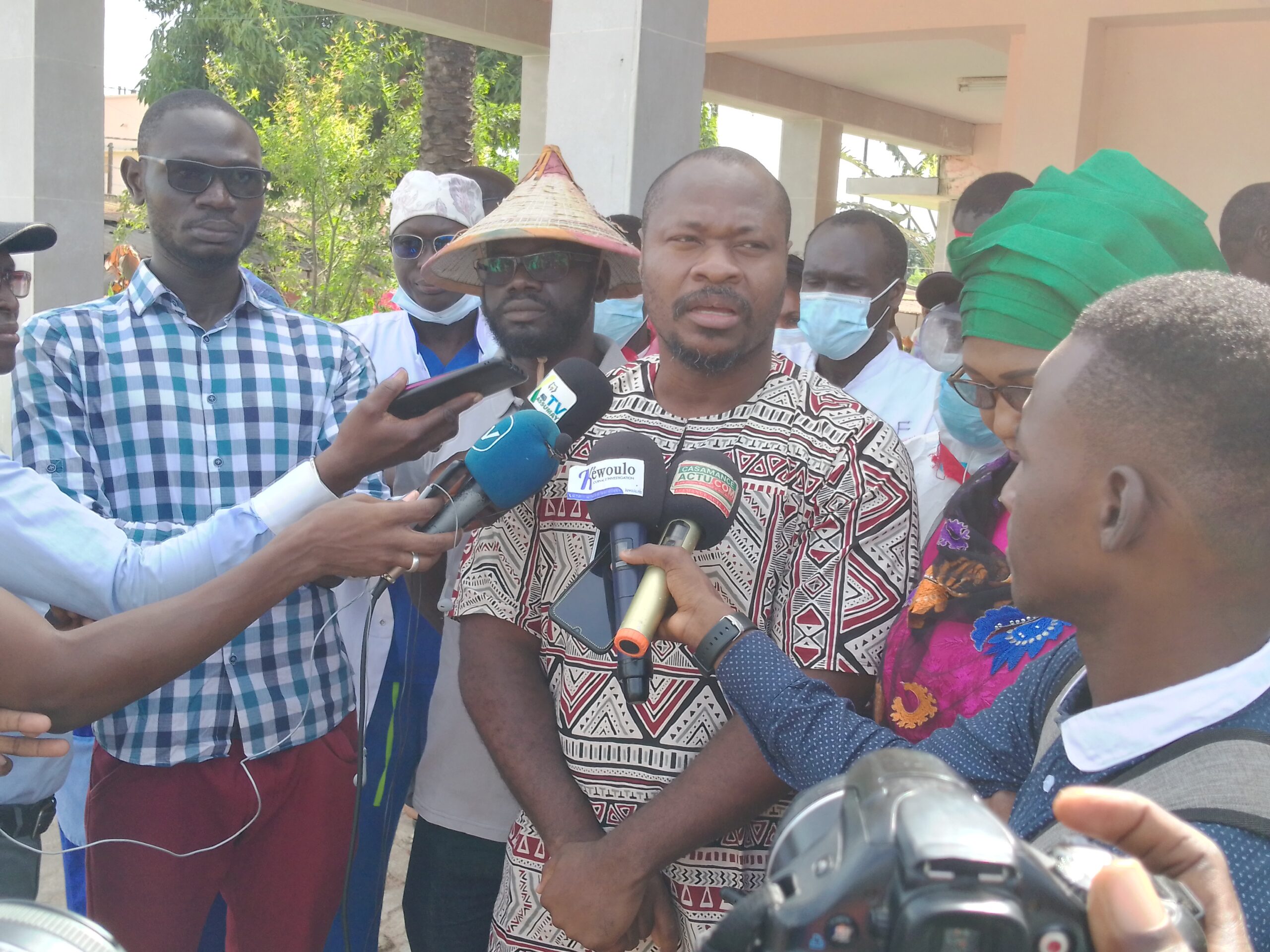 Ziguinchor: Les députés Guy Marius et Oulimata Sidibé au chevet des agents du CTE