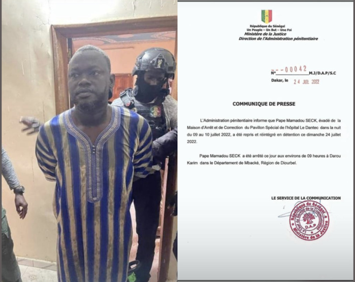 Evasion de Pape Mamadou Seck : l’enquête est bouclée, les gardes dans le viseur