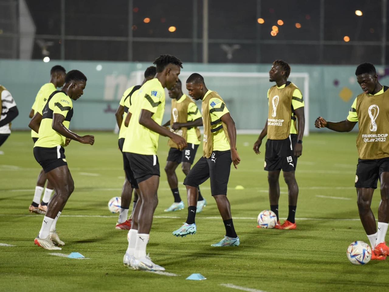 Qatar 2022 : Certains joueurs absents lors de la séance d’entraînement des lions hier