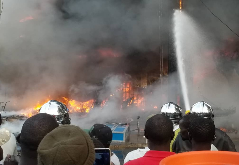 Nouvel incendie au marché Ocass de Touba, 35 cantines et 40 étales consumés