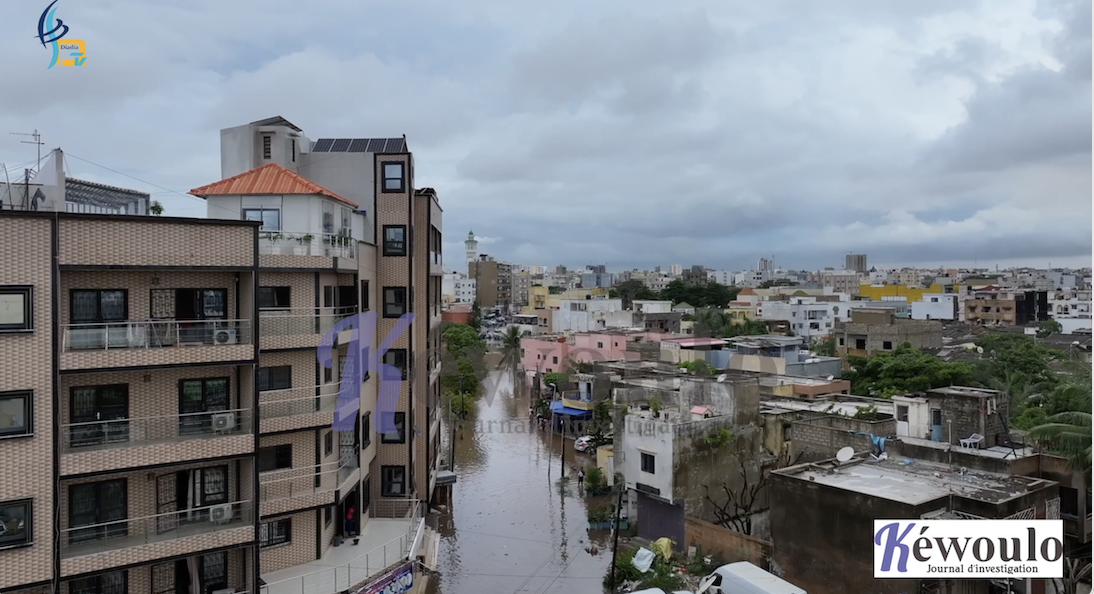 Hivernage 2023 : Dakar à nouveau sous les eaux après de fortes pluies cette nuit