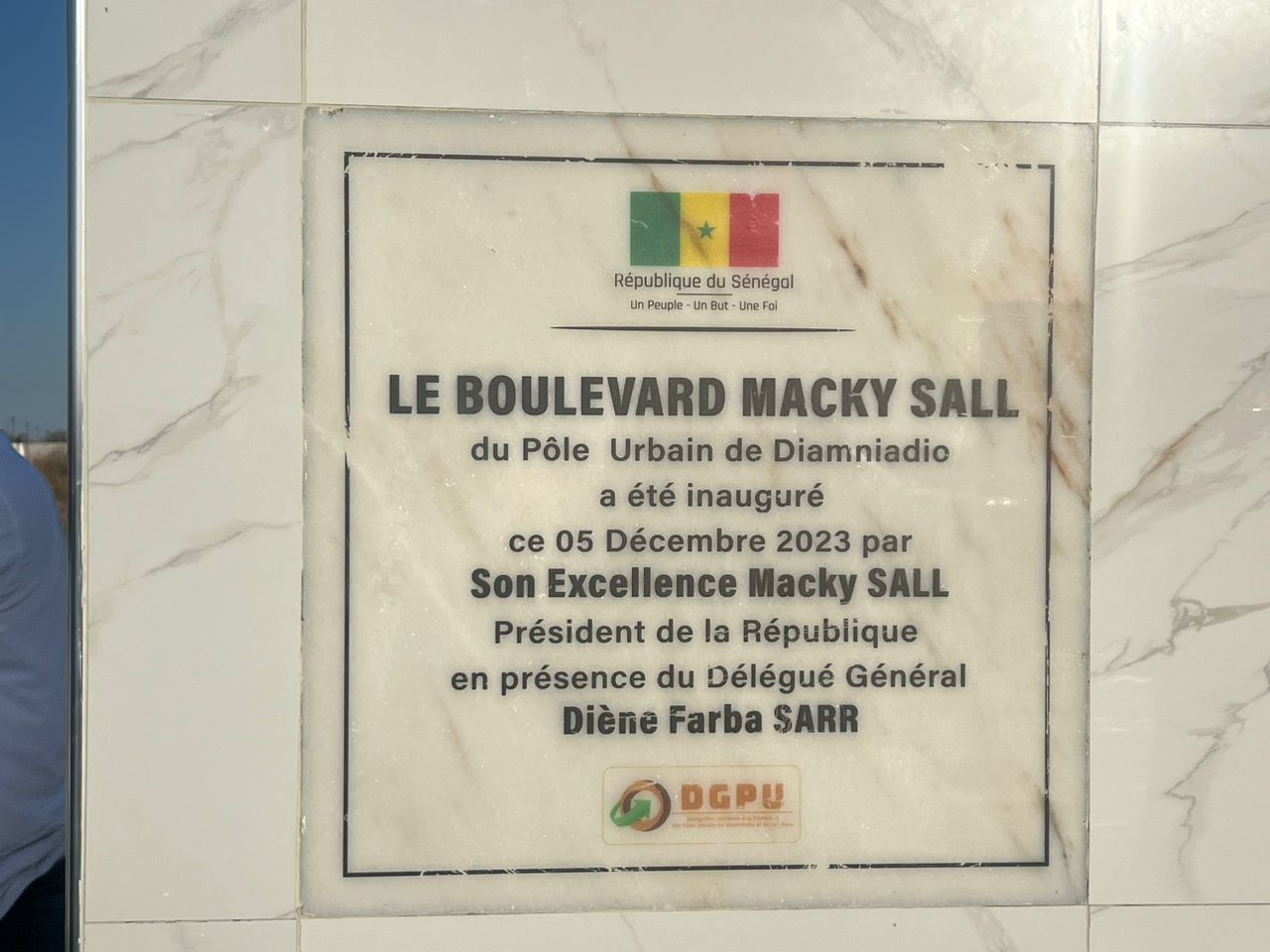 Dénomination d&rsquo;un Boulevard, Macky Sall á Diamniadio : « Vous pouvez aisément deviner la joie qui est la mienne de voir mon nom attaché à une artère… »
