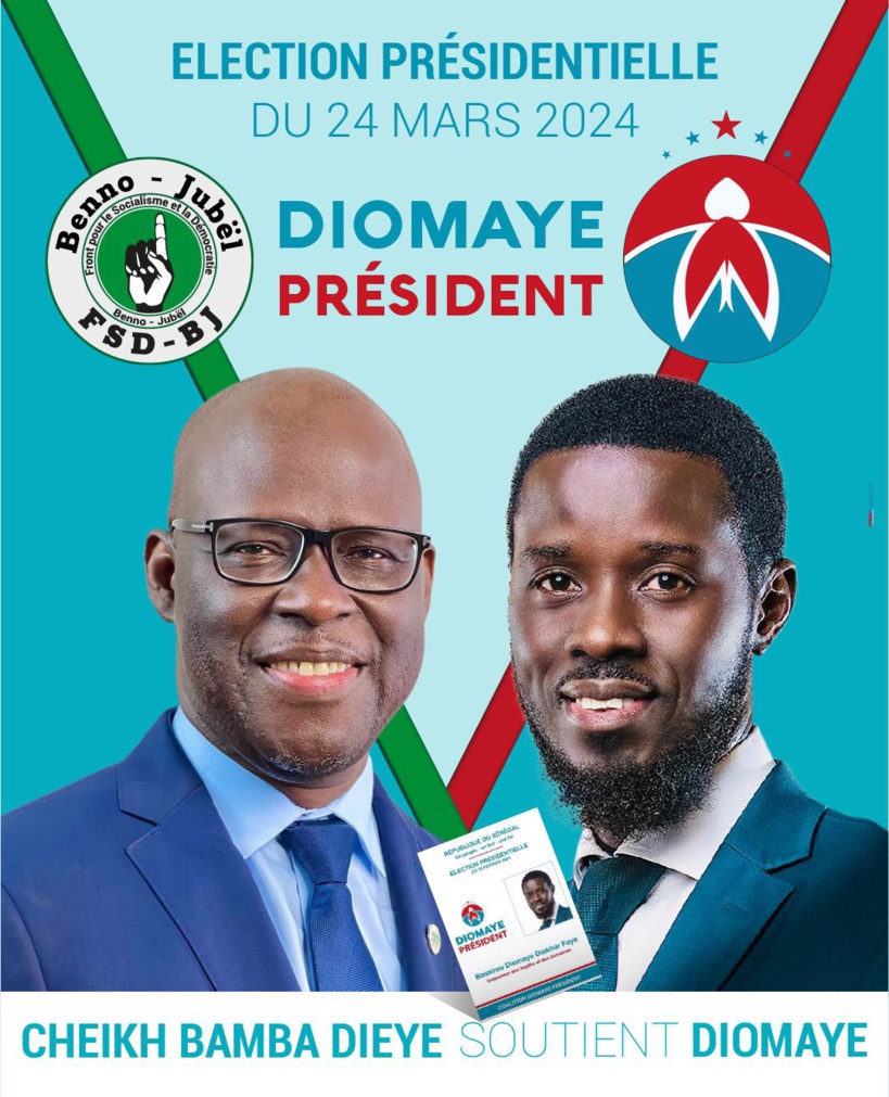 Présidentielle 2024 : Cheikh Bamba Diéye rejoint la coalition Diomaye Président