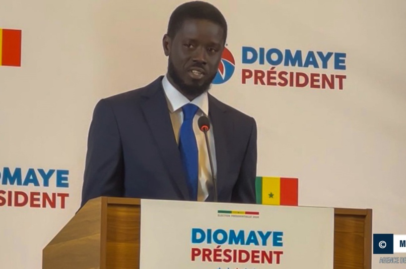 Premier discours après sa victoire : Bassirou Diomaye Faye appelle à « la réconciliation et au travail »