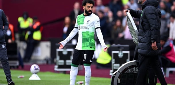 Liverpool vs West Ham: Les images de la dispute entre Mo Salah et Jurgen Klopp