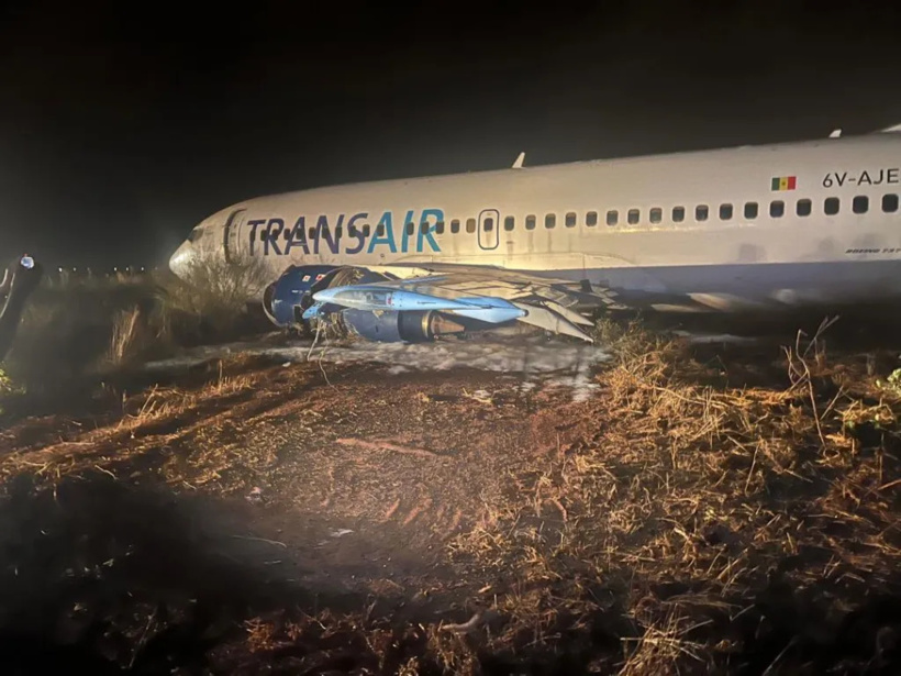 AIBD : « Une sortie de piste » de l&rsquo;avion TRANSAIR fait 11 blessés dont 4 graves