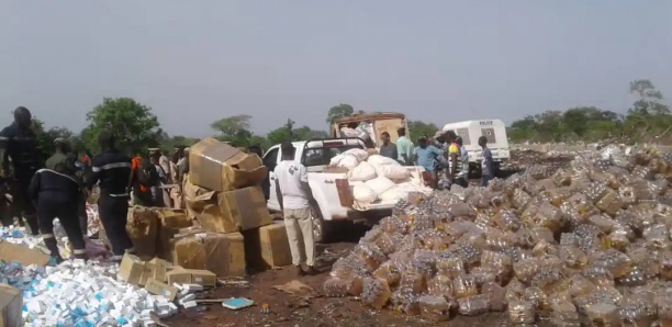 Kédougou : plus de 33 tonnes des produits prohibés , contrefaits ou  impropres, incinérés