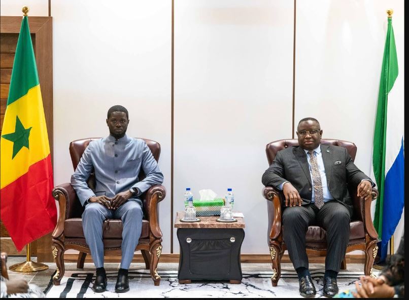 Coopération entre  Sénégal et la Sierra Leone : Entretien entre Bassirou Diomaye Faye et Julius Maada Bio