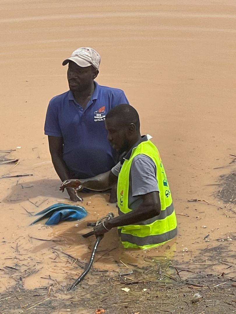 Fortes pluies à Kaffrine et à Touba : L’ONAS intensifie les opérations d’évacuation des eaux