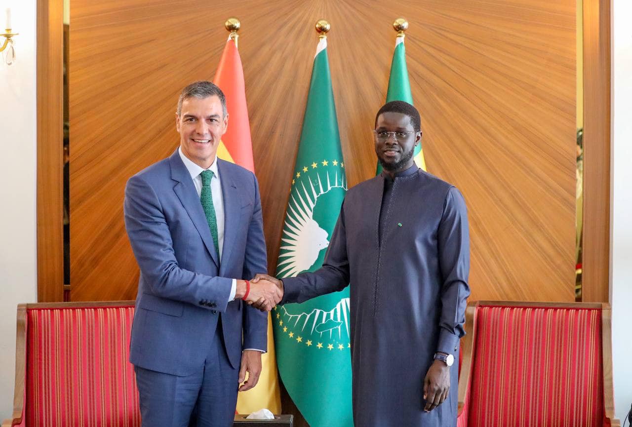 Renforcement des relations bilatérales : Le président Bassirou Diomaye Faye s&rsquo;entretient avec le Président Pedro Sanchez de l&rsquo;Espagne