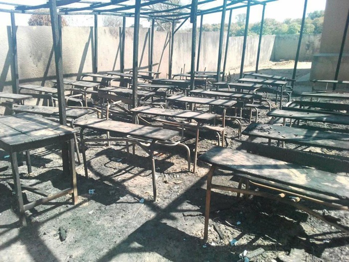Réfane : Une école en abri provisoire saccagée et incendiée