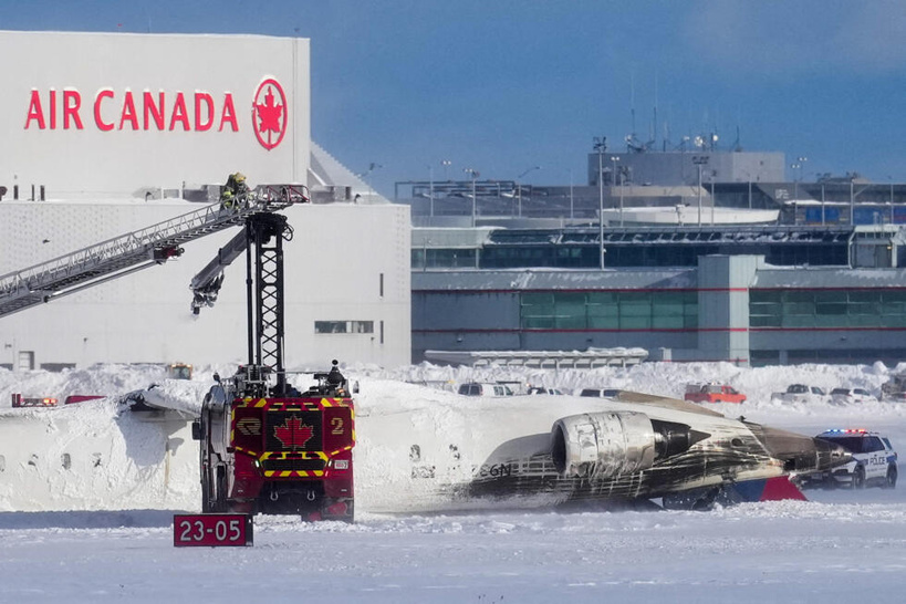 Canada : Un avion se retourne à l&rsquo;atterrissage à l&rsquo;aéroport de Toronto, faisant plusieurs blessés
