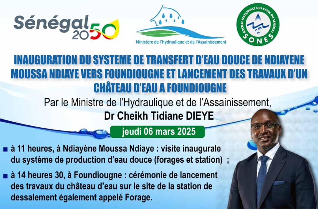 Foundiougne : Un pas décisif vers l’accès universel à l’eau potable !