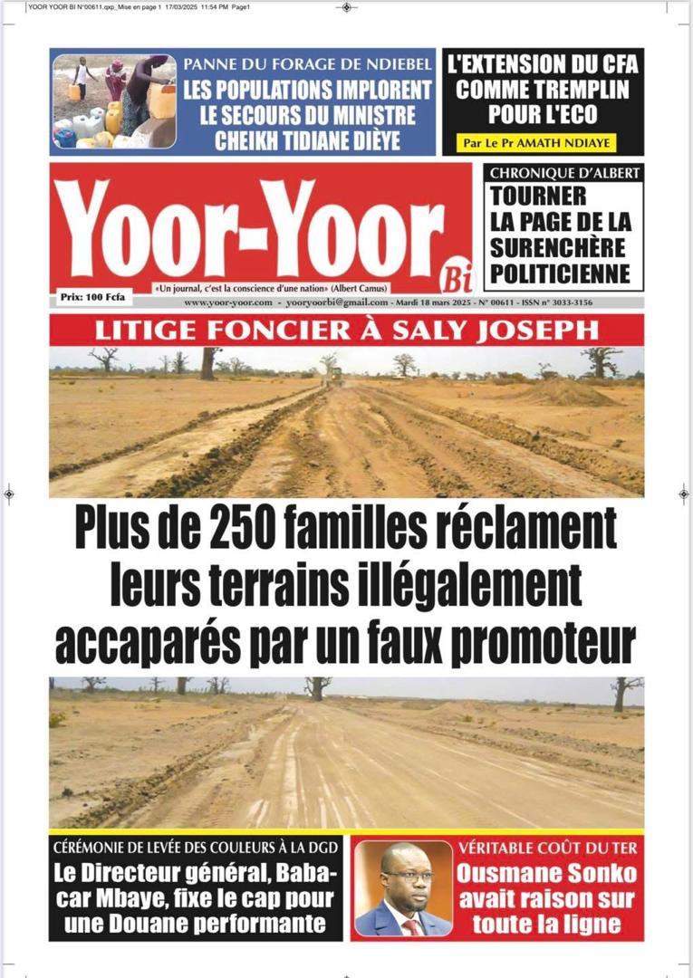 Litige foncier à Saly Joseph : 250 familles réclament justice face à un promoteur indélicat