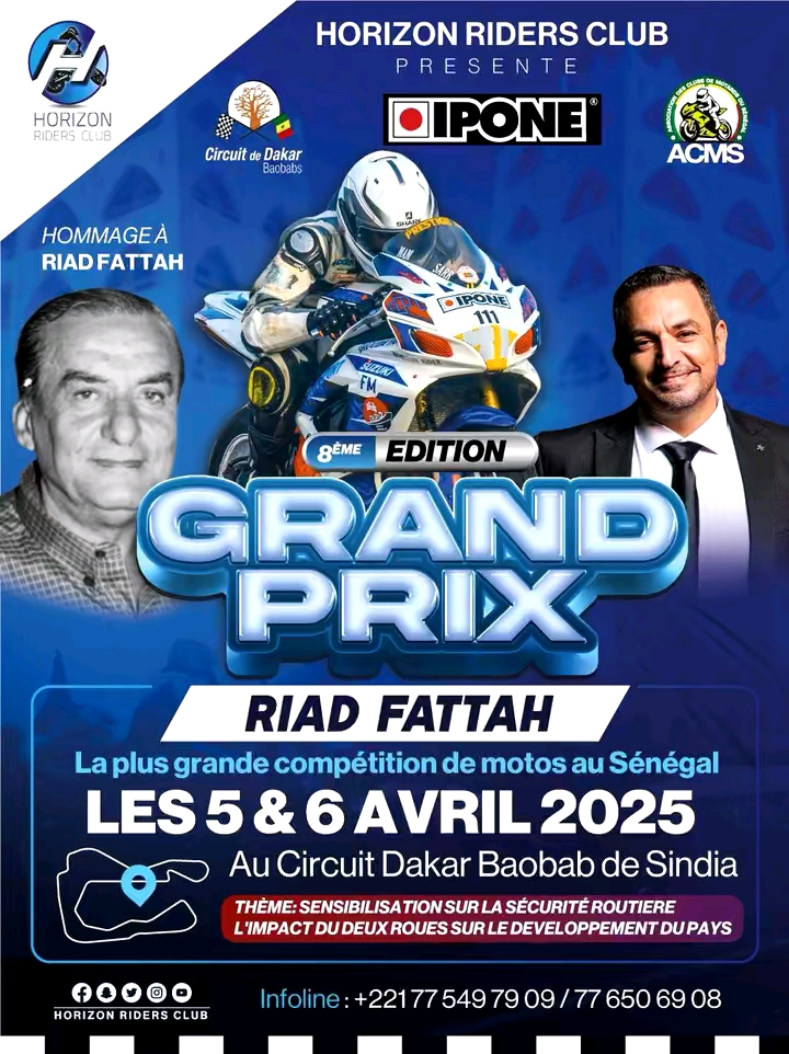 Grand Prix Riad Fattah 2025 : L’événement incontournable du motocyclisme au Sénégal