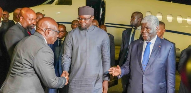 Ousmane Sonko entame une visite officielle de trois jours en Côte d’Ivoire