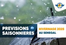 Météo : des pluies attendues dans plusieurs régions du Sénégal dans les prochaines 24 heures