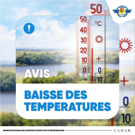 Météo : Baisse des températures attendue dans plusieurs régions