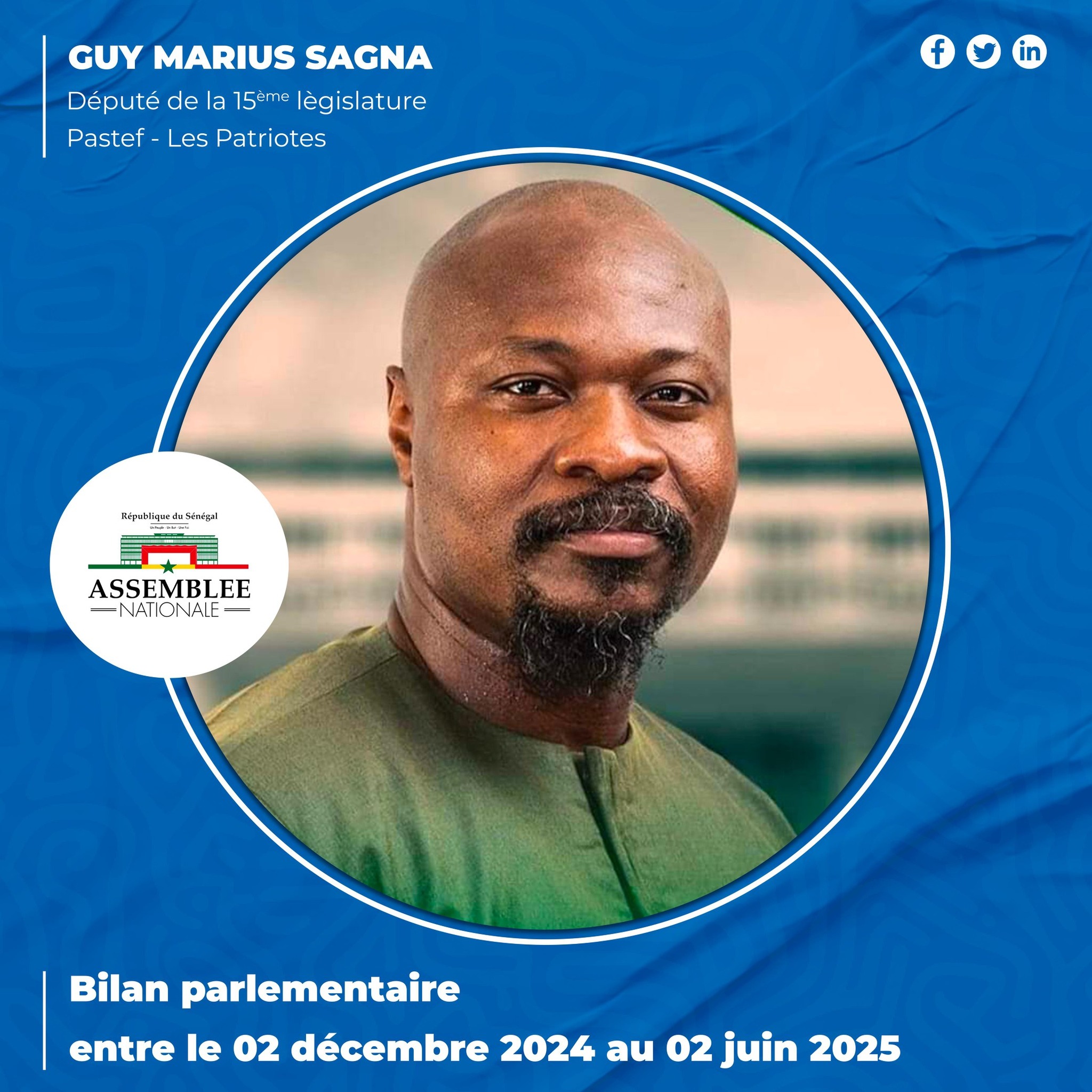 Assemblée nationale : Le député Guy Marius Sagna dresse le bilan de ses six premiers mois de mandat