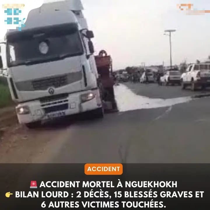 Accident mortel à Nguekhokh : 2 décès, 15 blessés graves et 6 autres victimes