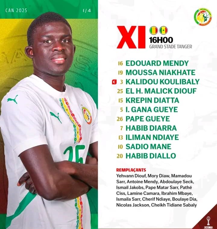 Sénégal – Mali : La composition officielle des Lions, Pape Thiaw opère quelques changements