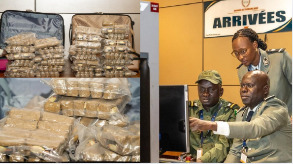 AIBD : Près de 30 kg de haschich saisis par les Douanes, deux individus arrêtés