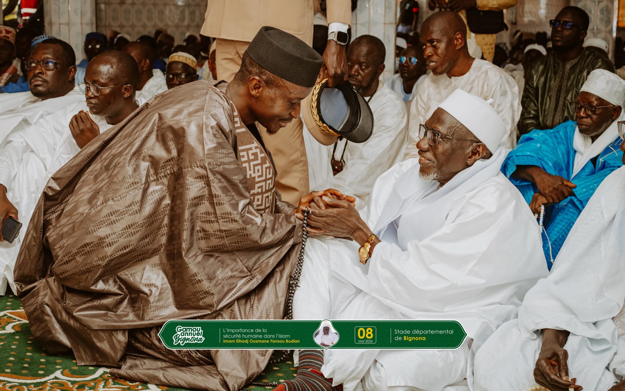 Bignona: Me Bamba Cissé, le ministre de l&rsquo;intérieur, exhorte l&rsquo;imam Fansou Bodian à prier pour Sonko et Diomaye