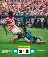 Préparation à la Coupe du monde 2026 : les Lions de la Téranga battus par les États-Unis (3-2)