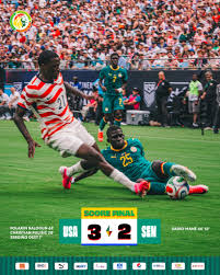 Préparation à la Coupe du monde 2026 : les Lions de la Téranga battus par les États-Unis (3-2)