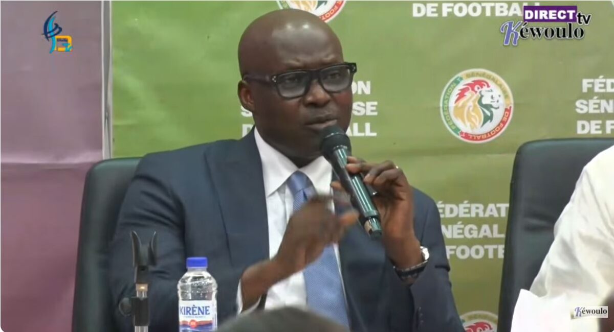 Abdoulaye Fall Président de la FSF en conférence de presse du 13 Juillet 2026 suite au limogeage du Coach Pape Thiaw