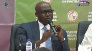 Abdoulaye Fall Président de la FSF en conférence de presse du 13 Juillet 2026 suite au limogeage du Coach Pape Thiaw