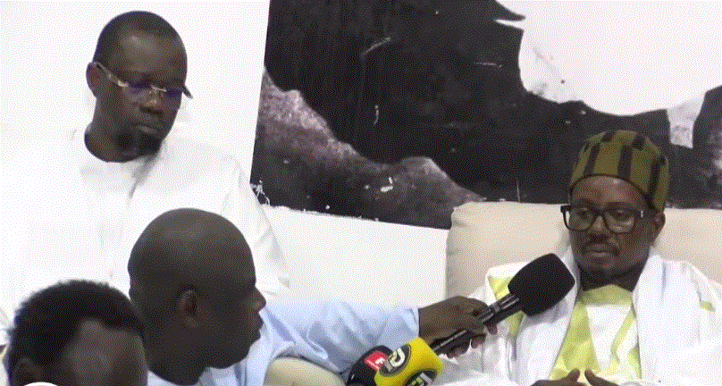 Touba : Ousmane Sonko réaffirme son attachement à la ville sainte et reçoit les encouragements de Serigne Bassirou Mbacké Abdou Khadr
