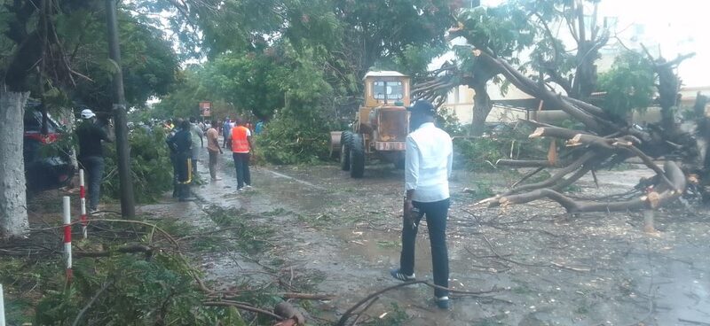 Forte pluie á Dakar : Le passage libéré sur l&rsquo;avenue Habib Bourguiba après l&rsquo;orage