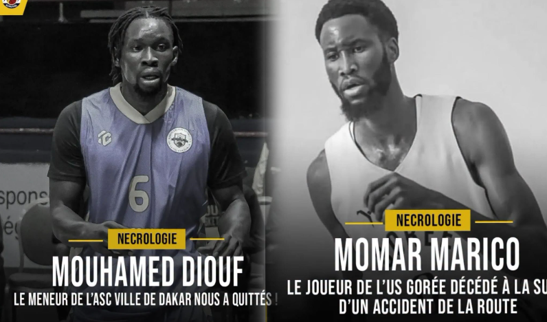Basketball : l’US Gorée endeuillée après le décès d’un deuxième joueur dans le même accident