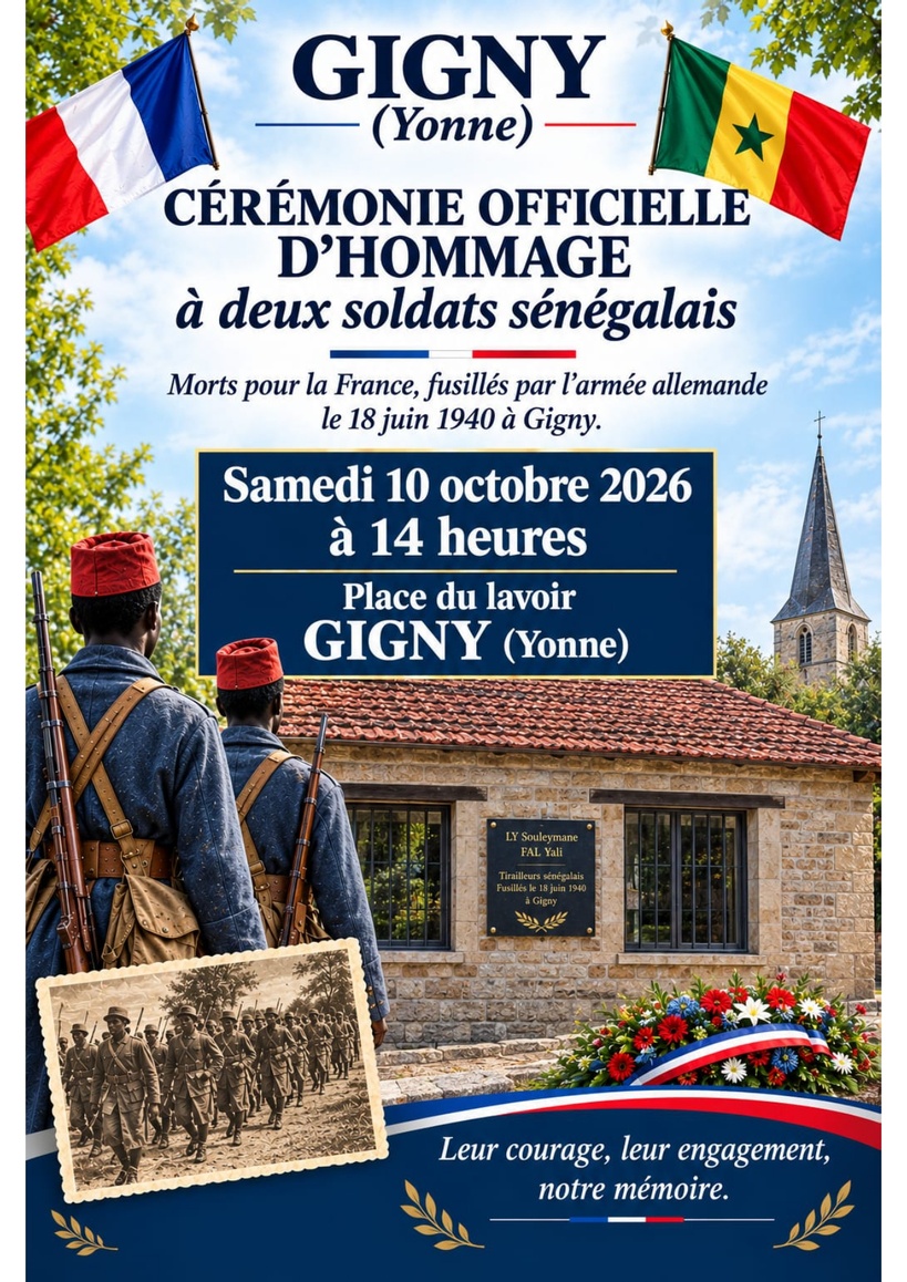 Devoir de mémoire : Deux tirailleurs sénégalais fusillés en 1940 sortent de l&rsquo;oubli à Gigny
