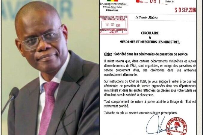 Passations de service : Al Amine Lô met fin au « grand spectacle » dans l’administration