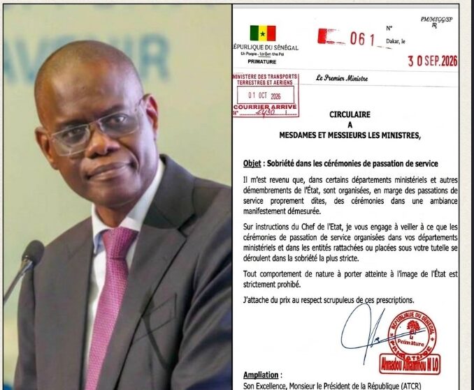 Passations de service : Al Amine Lô met fin au « grand spectacle » dans l’administration